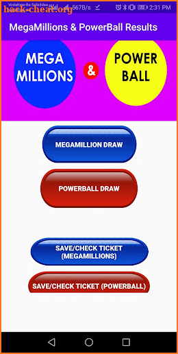 Mega Millions & Powerball Resu screenshot