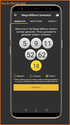 Mega Millions Generator - Boost probability to WIN screenshot