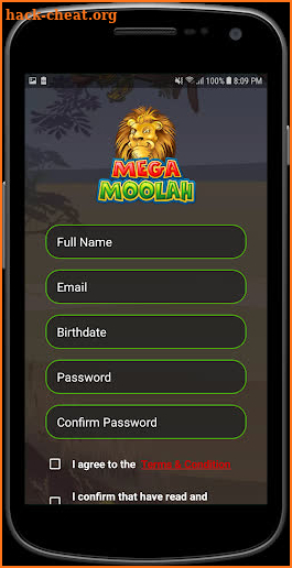 Mega Moolah screenshot