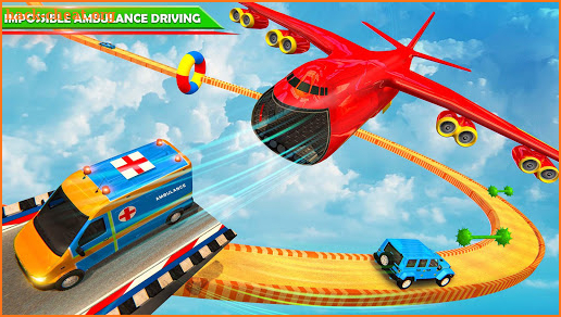 Mega Ramp Ambulance Car Stunts Game screenshot