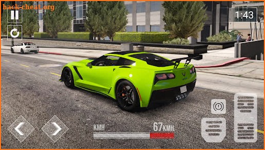 Mega Speed Driver Corvette Car screenshot