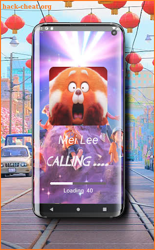 Mei Lee: turning red Fake Call screenshot