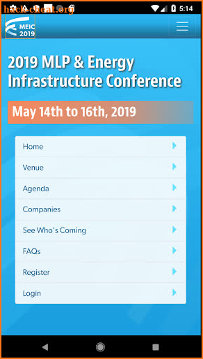 MEIC 2019 screenshot