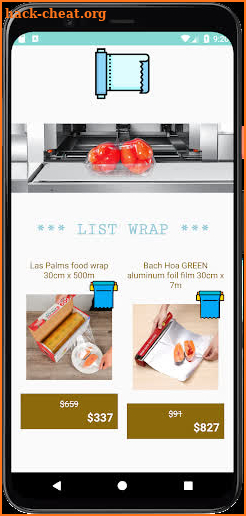 Melanie Food Wrap screenshot