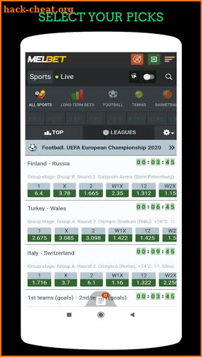 Melbet betting App Download screenshot