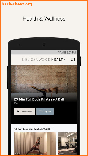 Melissa Wood Health screenshot