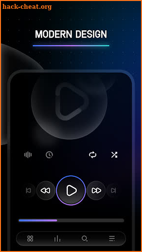 Melodi - Poweramp v3 Skin screenshot