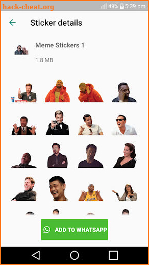 Meme Stickers - WAStickerApps screenshot