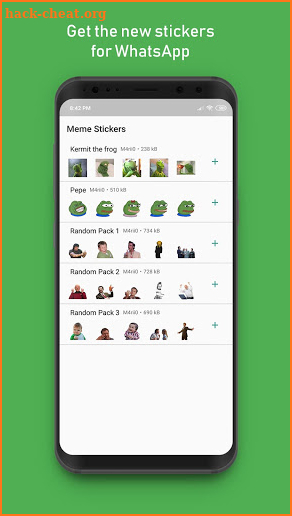 Memes stickers pack screenshot