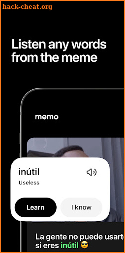 memo: Learn Spanish with Memes screenshot