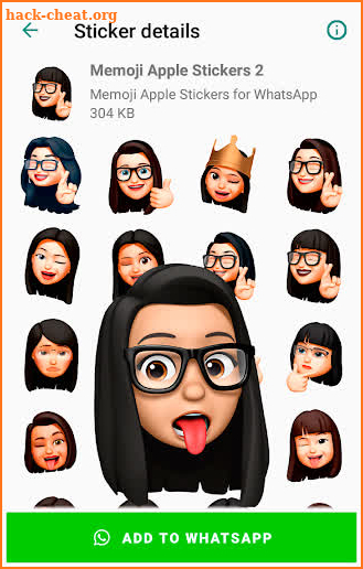 Memoji Apple Stickers for Android WhatsApp screenshot