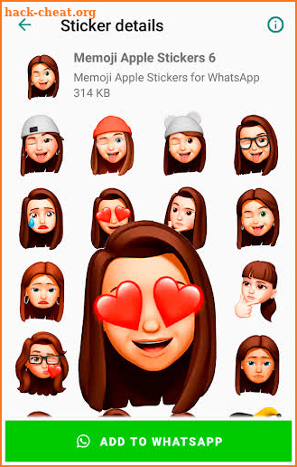 Memoji Apple Stickers for Android WhatsApp screenshot