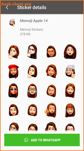 Memoji Apple Stickers - WAStickersApp screenshot