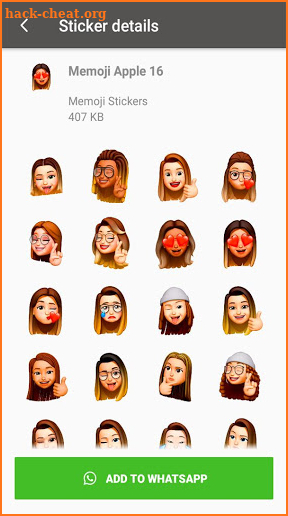 Memoji Apple Stickers - WAStickersApp screenshot