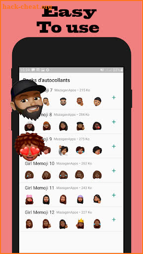 Memoji Black People Stickers screenshot