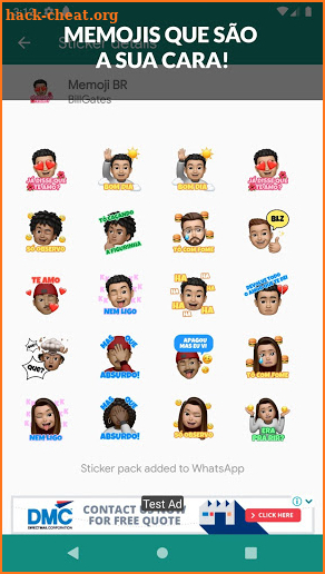 Memoji para android Atualizado 2020 Stickers do BR screenshot