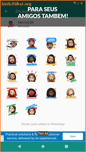 Memoji para android Atualizado 2020 Stickers do BR screenshot