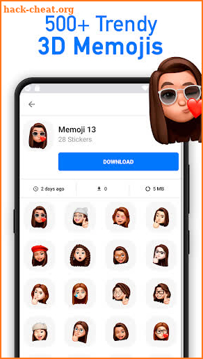 MEMOJI Stickers 3D for WhatsApp - WAStickerApps screenshot