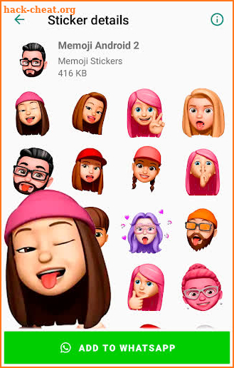 Memoji Stickers for Android WhatsApp WAStickerApps screenshot