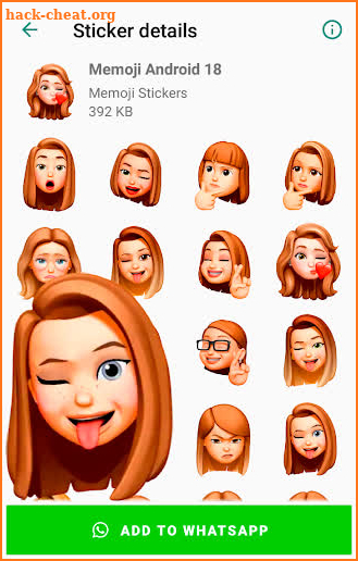 Memoji Stickers for Android WhatsApp WAStickerApps screenshot