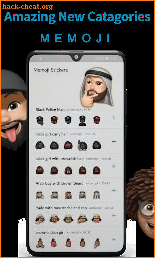 Memoji Stickers for whatsapp apple Wastickerapps screenshot