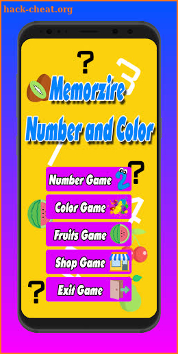 Memorize Numbers and Colors screenshot