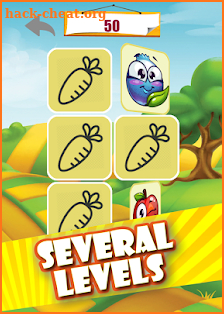 Memory game - Vegetables screenshot