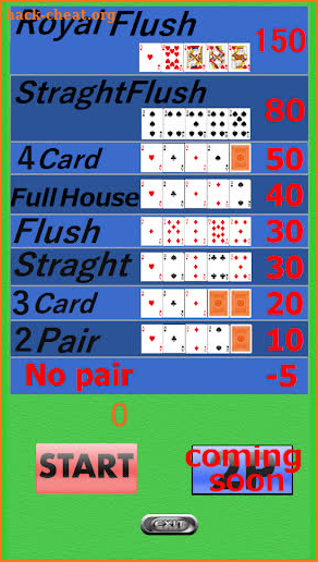 Memory POKER screenshot