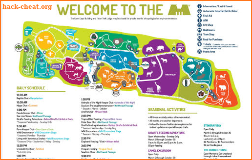 Memphis Zoo Park Map 2019 screenshot