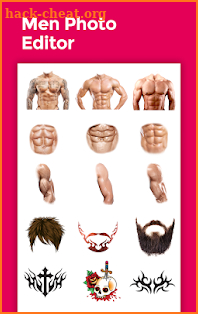 Men Body Styles SixPack tattoo - Photo Editor app screenshot