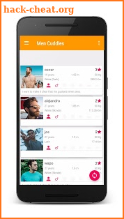 Men Cuddles - Find hunk men, chat and flirt. screenshot