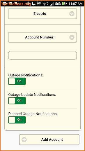 Menard Outage screenshot