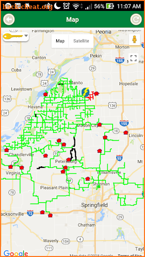 Menard Outage screenshot