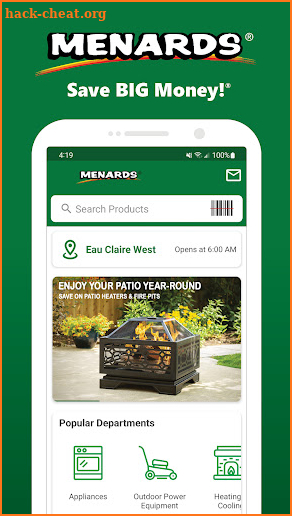 Menards® screenshot