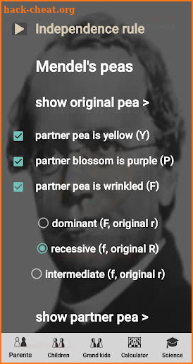 Mendel - genetics and heredity screenshot