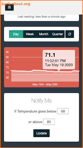 Mendel Sensors screenshot