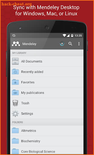 Mendeley screenshot