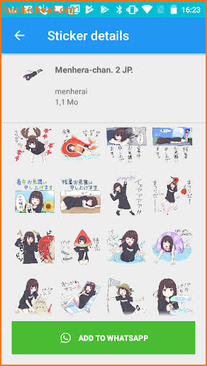 Menhera-chan Stickers for WhatsApp 2019 screenshot