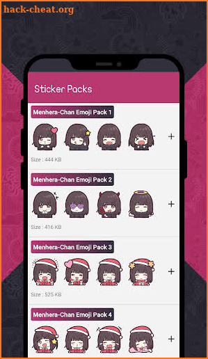 Menhera-chan Stickers for WhatsApp (WAStickerApps) screenshot