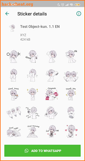 Menhera-chan WAStickerApps EN screenshot