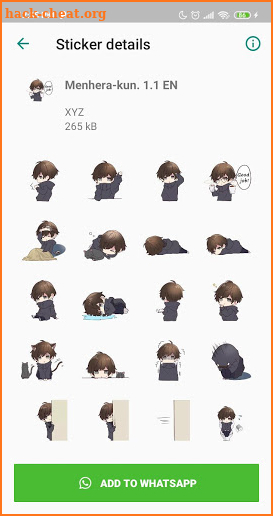 Menhera-chan WAStickerApps EN screenshot