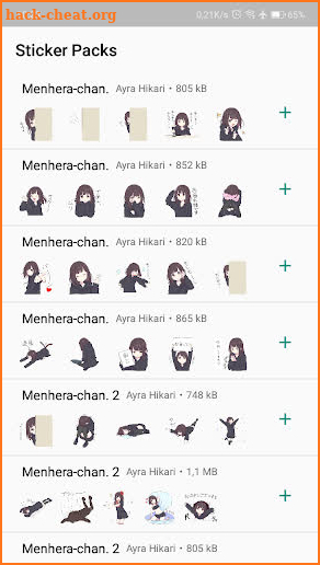 Menhera-chan - WhatsApp Stickers screenshot