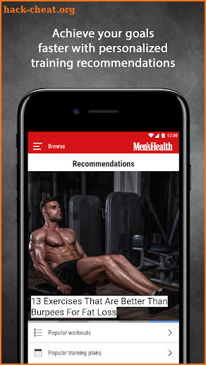 Men's Health Fitness Trainer - Workout & Training screenshot