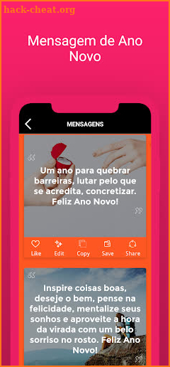 Mensagem de Ano Novo screenshot