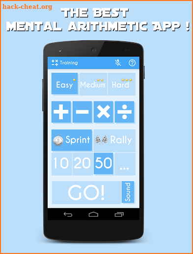 Mental Arithmetic Math Workout screenshot