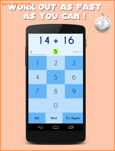 Mental Arithmetic Math Workout screenshot