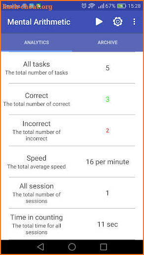 Mental Arithmetic Pro screenshot