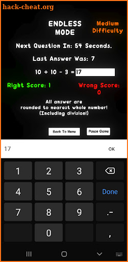 Mental Math Tutor screenshot