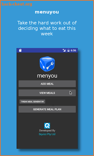 Menyou Planner screenshot