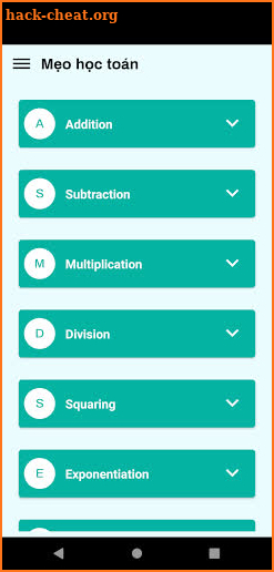 Mẹo học toán Pro screenshot